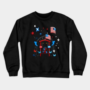 Patriotic Playground Crewneck Sweatshirt